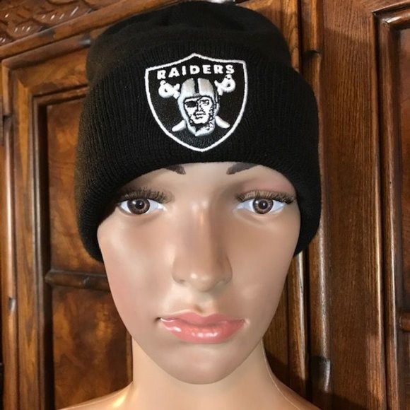 NFL x '47 Las Vegas Raiders Embroidered Cuff Ribbed Knit Hat - Picture 1 of 6